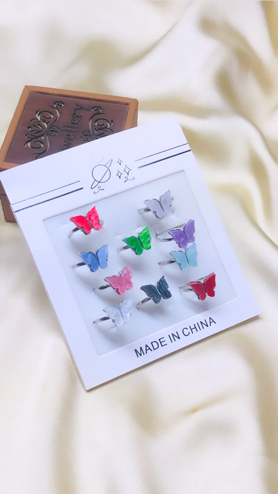 Butterfly 10 Rings Pack