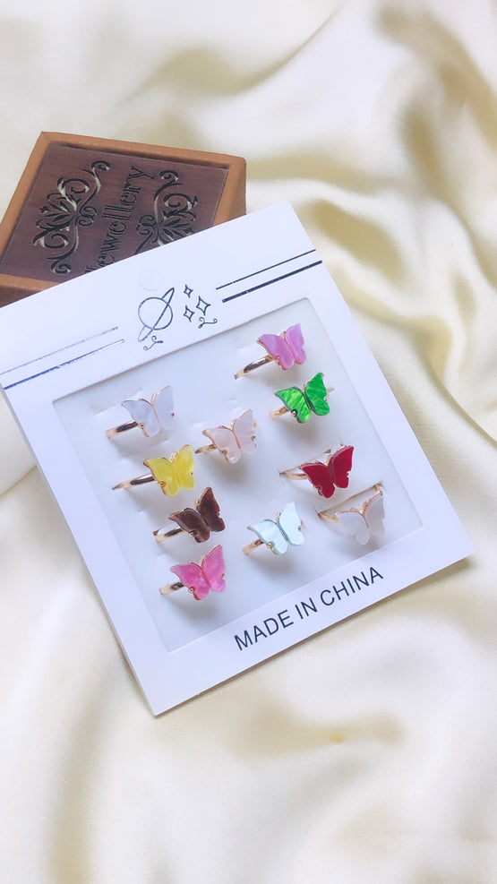 Butterfly 10 Rings Pack