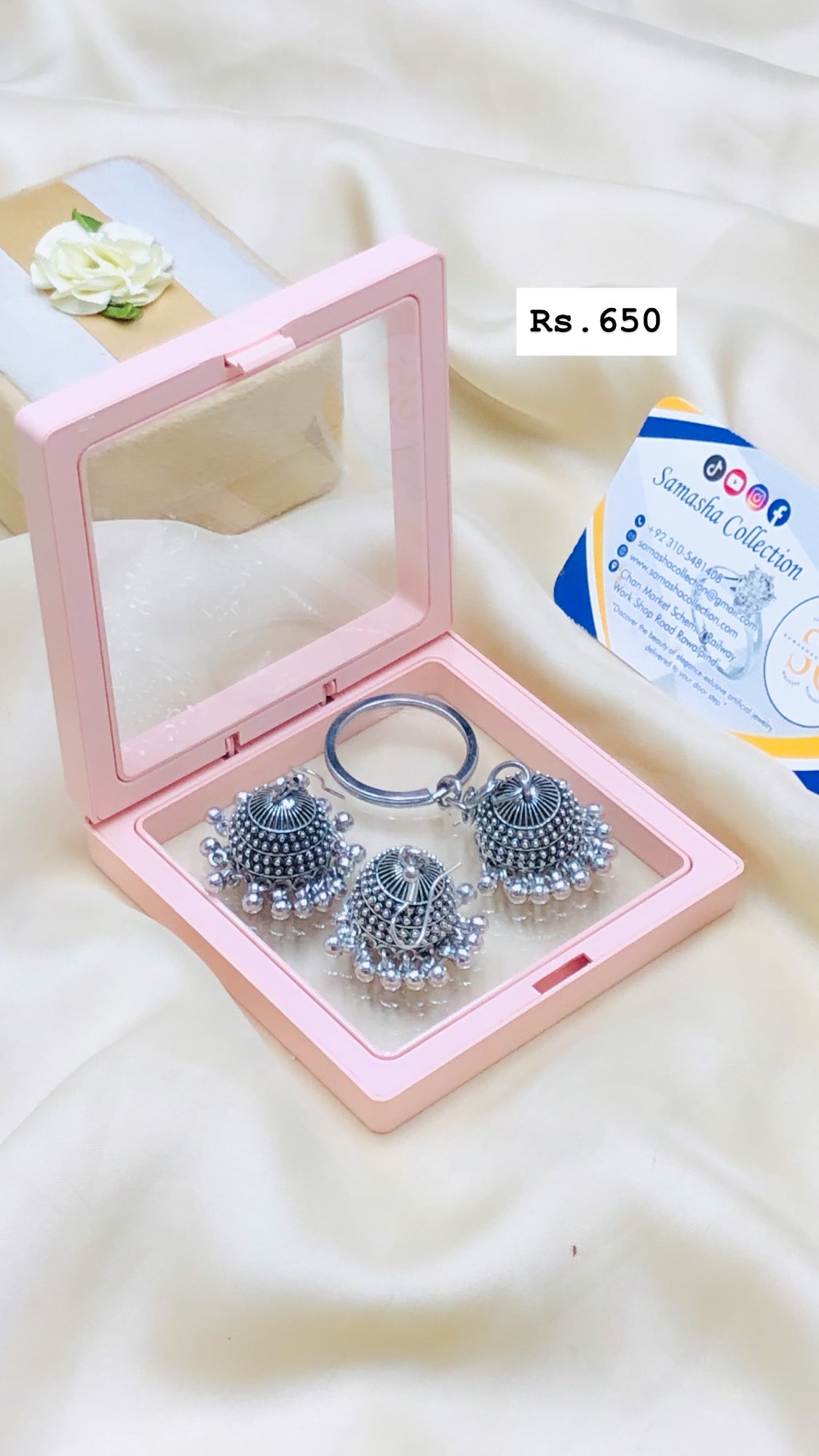 Jhumkes With Key Chain