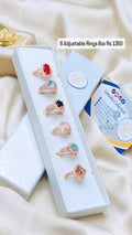 6 Rings Set China Gold With Box